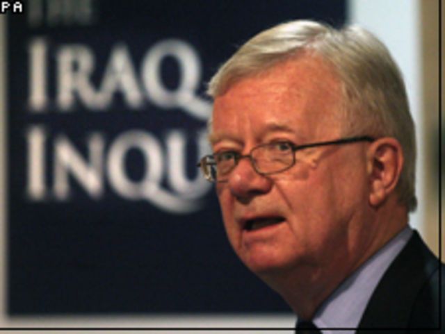 رئيس اللجنة التحقيق في حرب العراق، السير جون شيلكوت 