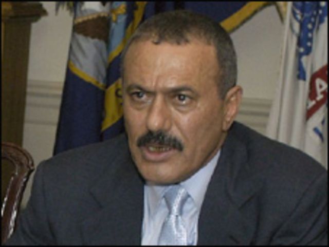 الرئيس اليمني علي عبد الله صالح