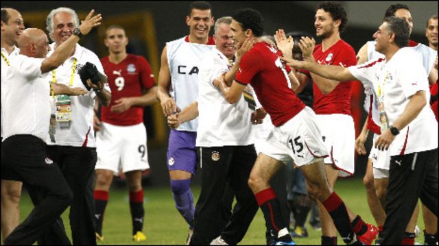 فرحة المنتخب المصري