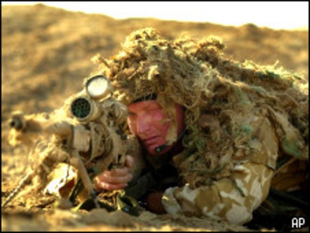 Британский военный в Ираке