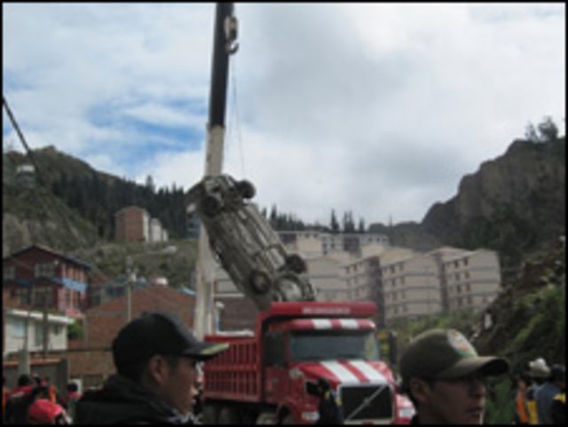 Evacuación en Bolivia