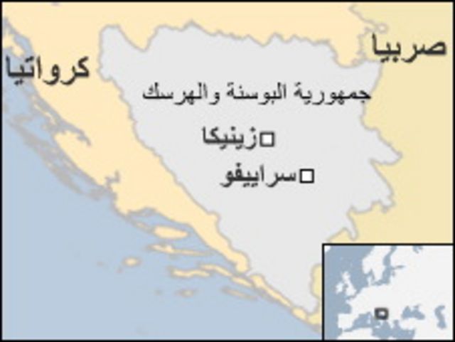 خريطة البوسنه
