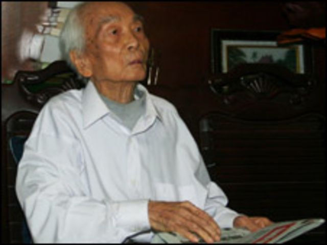 Đại tướng Võ Nguyên Giáp hồi giữa năm ngoái