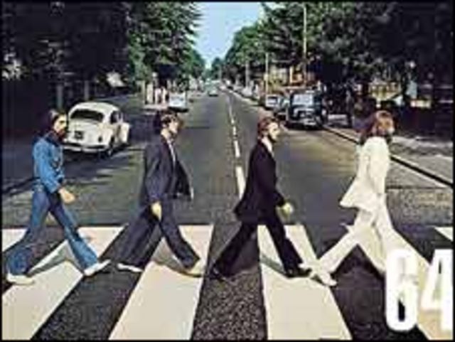 Beatles фото на пешеходном переходе