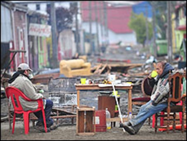 Damnificados en Chile