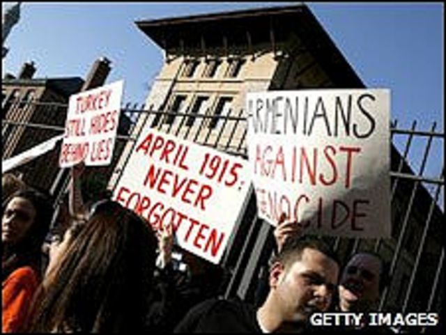 متظاهرون من أصول أرمينية في الولايات المتحدة