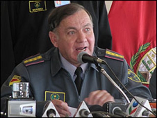Ramiro de la Fuente, comandante en jefe de las fuerzas militares bolivianas.
