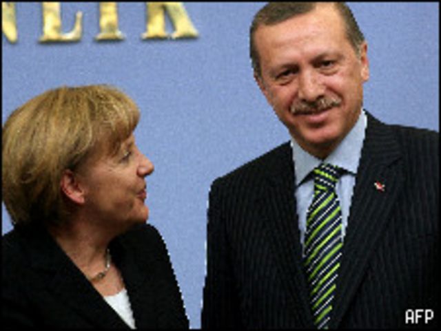 اردوغان وميركل