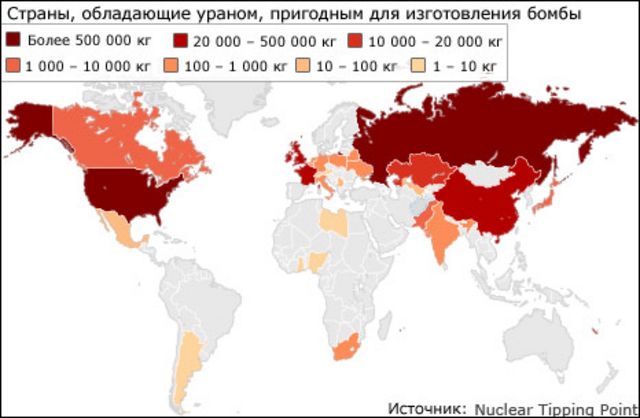 Карта ядерных ударов по россии 2022