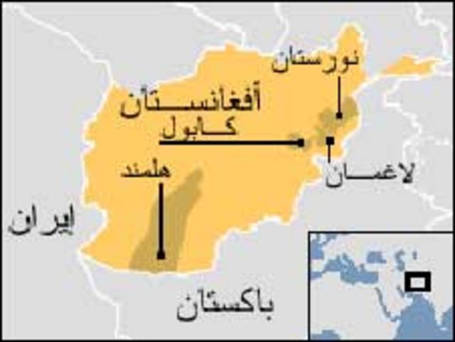 خريطة أفغانستان