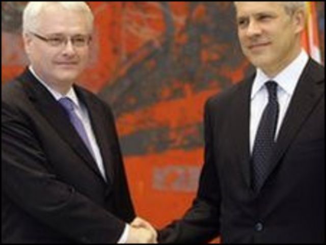Boris Tadic dan Ivo Josipovic