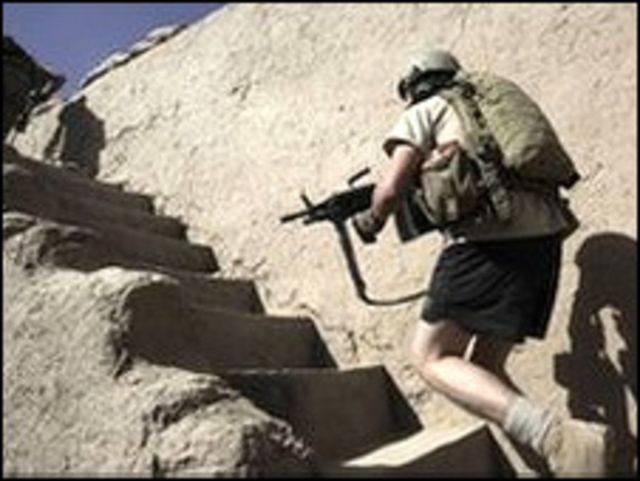 在阿富汗的美軍士兵