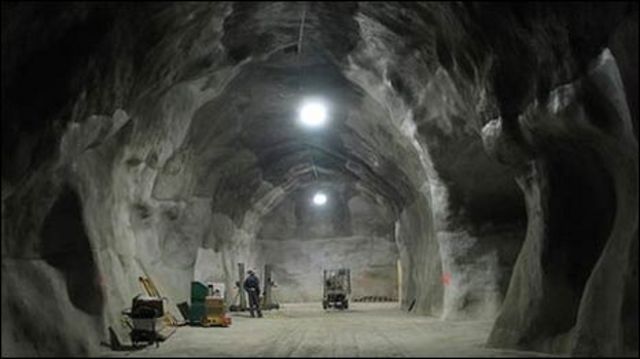 Excavación del laboratorio SNOLAB en Ontario