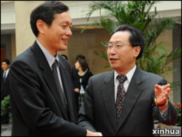 武大偉在北京會見齋木昭隆 (2008年資料圖片)