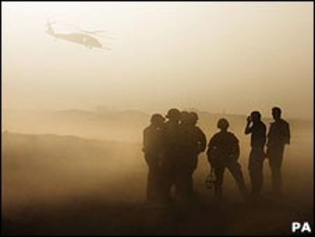 英軍在阿富汗赫爾曼德省進行演練（9/10/2009）