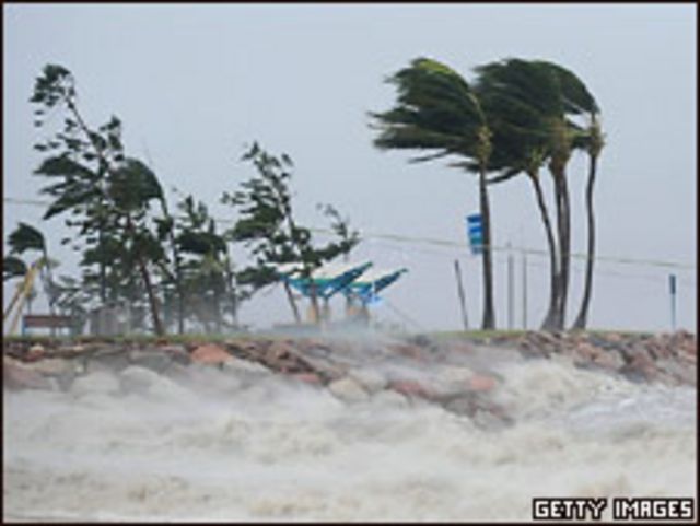 Циклон Яси - снимок из космоса