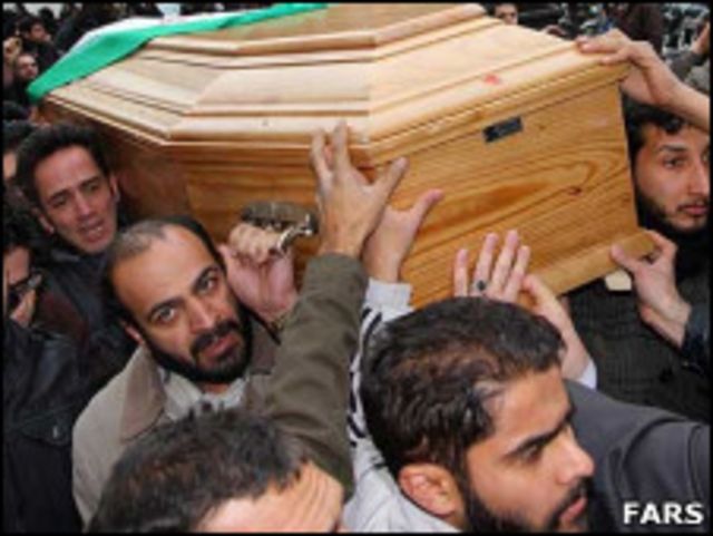 مراسم تشییع جنازه محمد مختاری