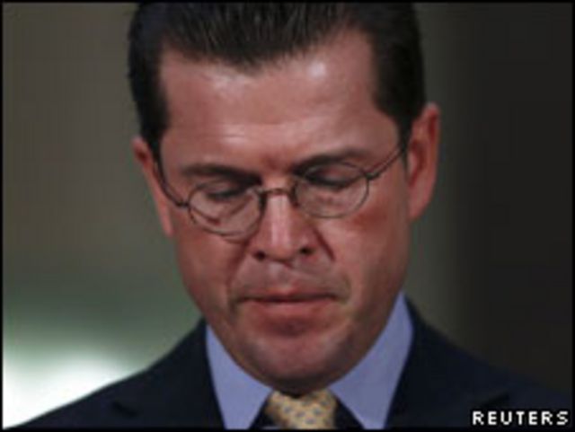 O ministro alemão Karl-Theodor zu Guttenberg
