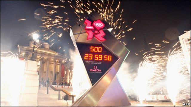 倫敦奧運會500日倒計時鐘