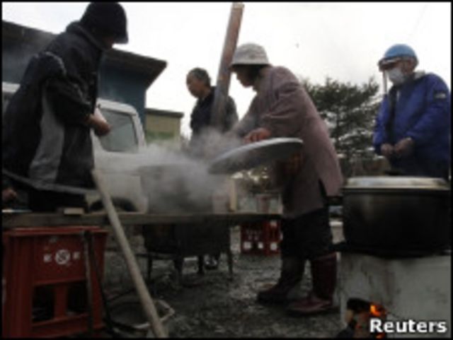 日本災區缺水缺電缺燃料
