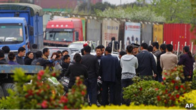 上海貨車司機罷工現場(21/04/2011)