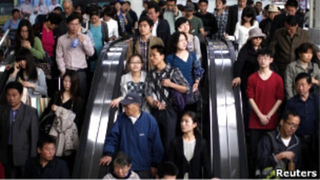中國地鐵人群