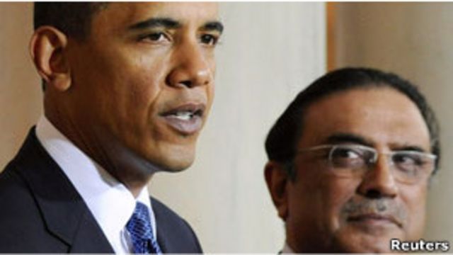 美國總統奧巴馬和巴基斯坦總統扎爾達里（資料照片，06/05/2009）