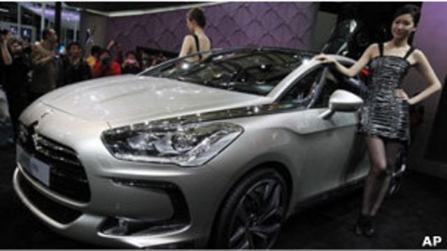 上海國際汽車展上的柴油汽車