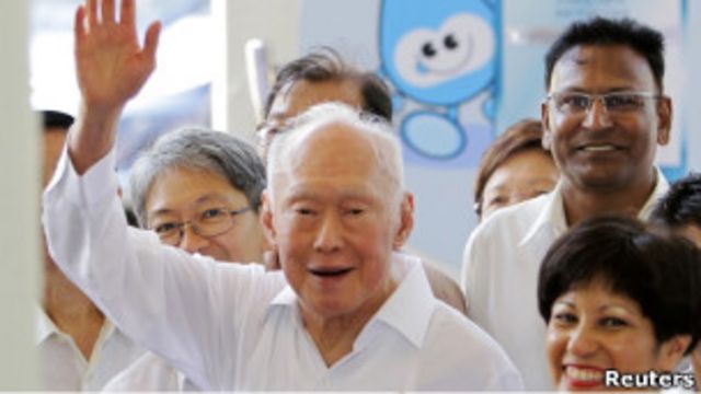 李光耀在大選中