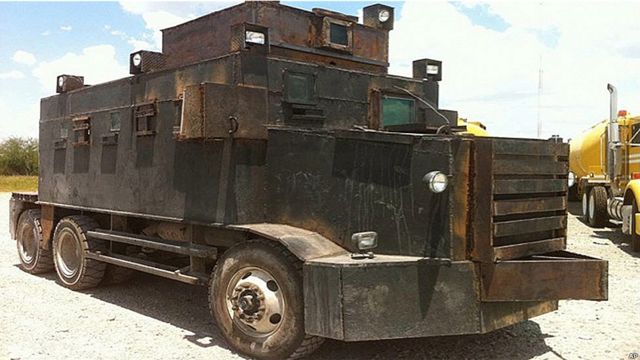 En fotos: los "narco-tanques" de los carteles mexicanos - BBC News Mundo
