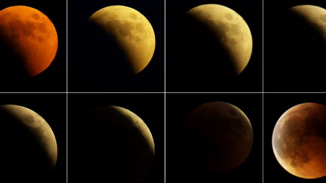 بالصور: خسوف كلي للقمر - BBC News عربي