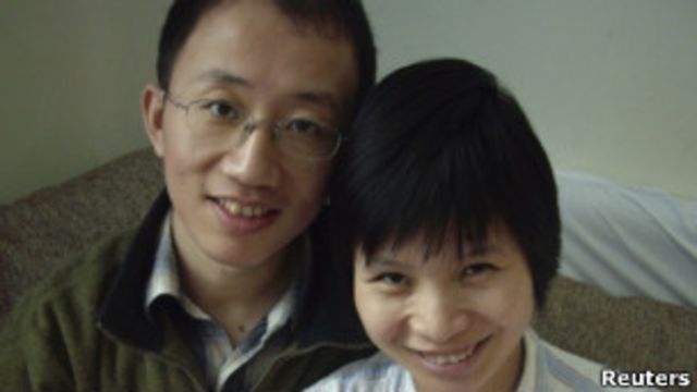 Nhà đấu tranh nhân quyền Hồ Giai và vợ, bà Tằng Kim Yến 