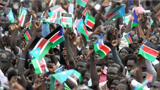 图辑庆祝南苏丹独立 BBC News 中文