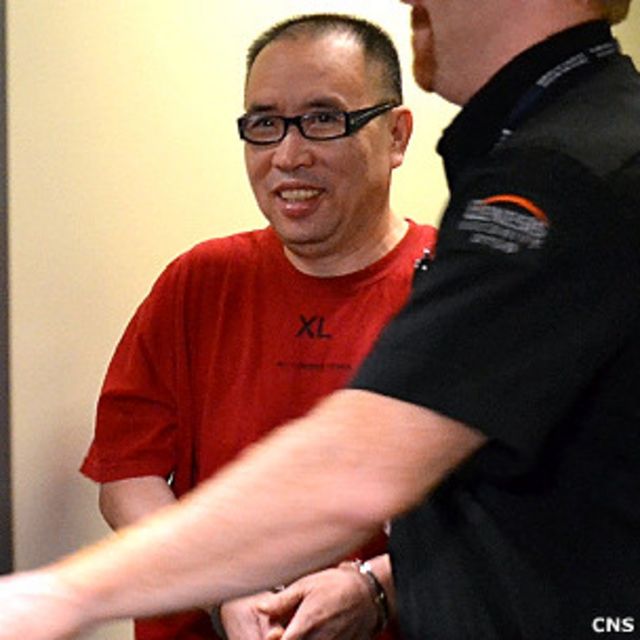 賴昌星被押往溫哥華法庭出席羈押聆訊（中新社圖片20/7/2011）