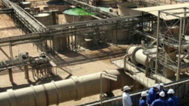 Un site d'exploitation d'uranium d'Areva à Arlit au Niger.