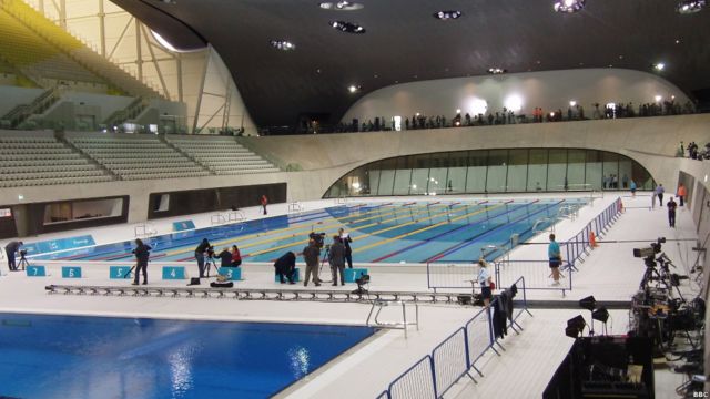 Mengintip kolam renang Olimpiade 2012 - BBC News Indonesia