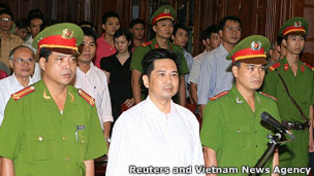 Ông Cù Huy Hà Vũ tại phiên tòa phúc thẩm hôm 2/8