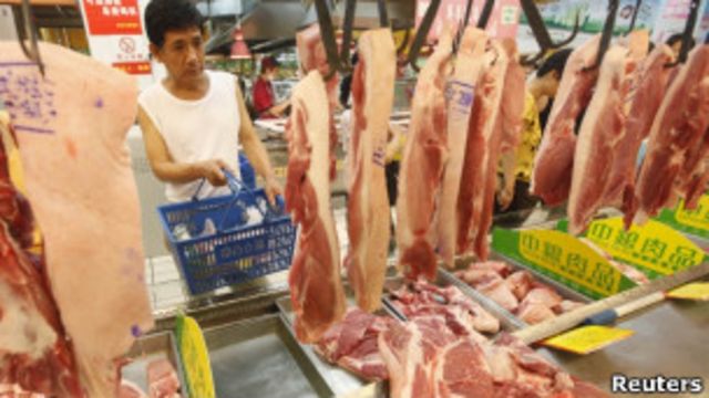 武漢消費者選購豬肉(09/08/2011)