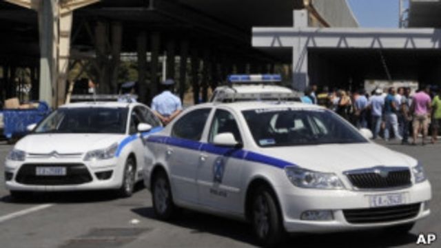 Carro da polícia grega/AP