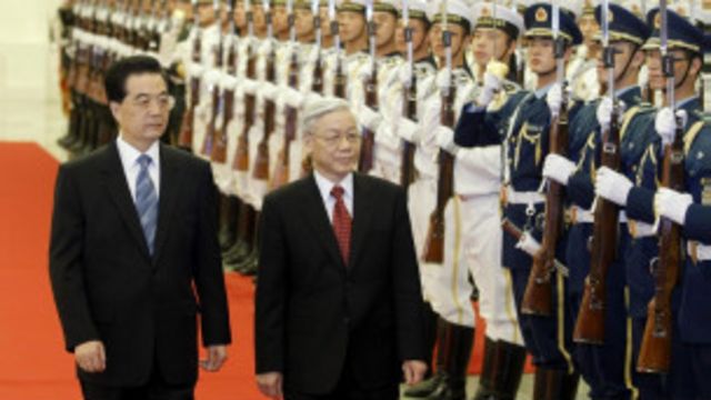 阮富仲與胡錦濤
