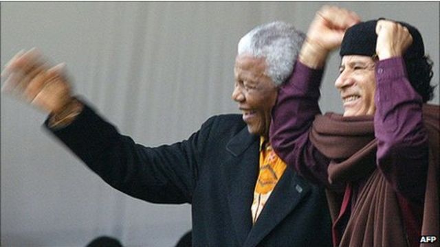 Mandela y Gadafi