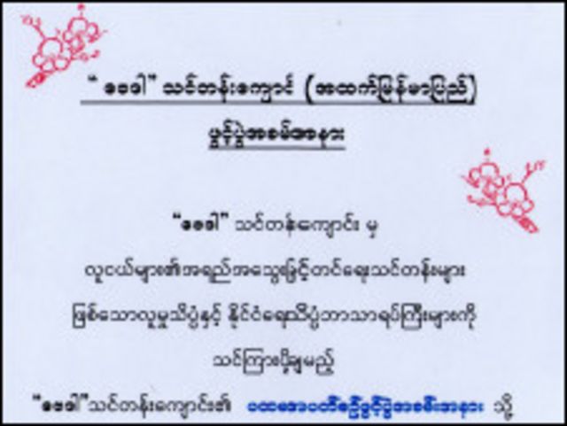 အခု သင်တန်းမှာ ဘာသာရပ် ၁၁ ခု ပို့ချမှာ ဖြစ်ပါတယ်