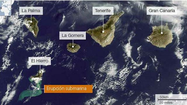 Atlético Esquivar Aptitud El volcán que podría dar origen a la octava isla Canaria - BBC News Mundo