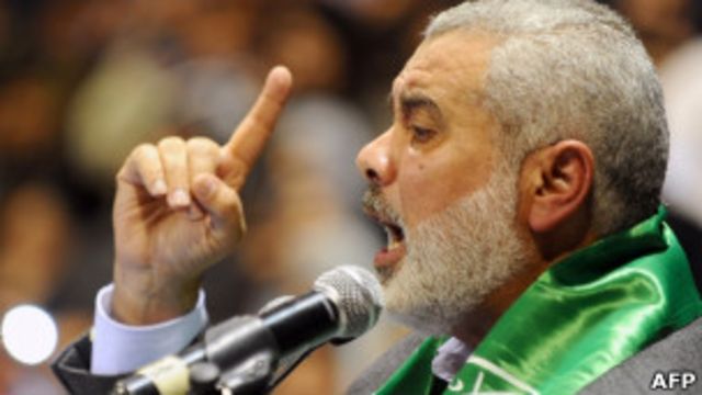 اسماعیل هنیه گفته است که حماس هرگز به آشتی با اسرائیل تن نخواهد داد