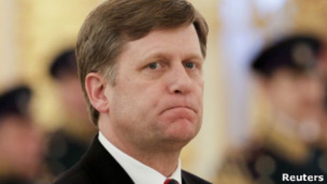 Посол США в России Майкл Макфол в Кремле