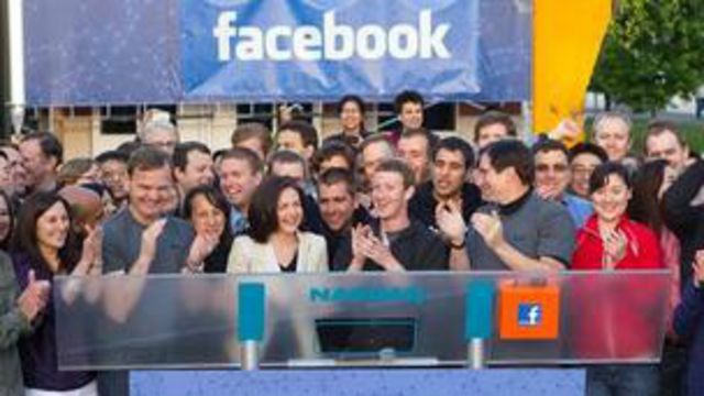 مراسم آغاز فروش سهام فیس بوک