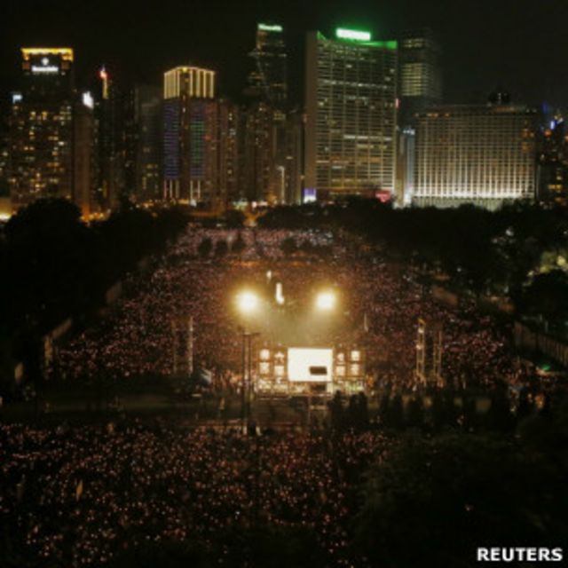 香港維多利亞公園「六四」燭光晚會（4/6/2012）