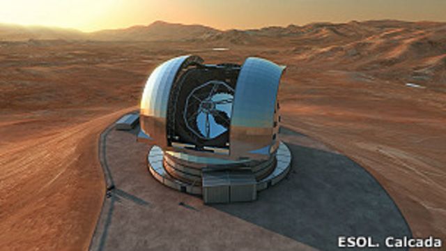 O novo telescópio fica na montanha no Chile