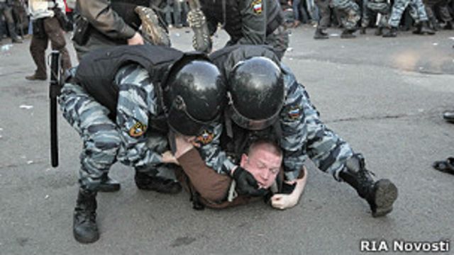 Аресты во время разгона митинга 6 мая