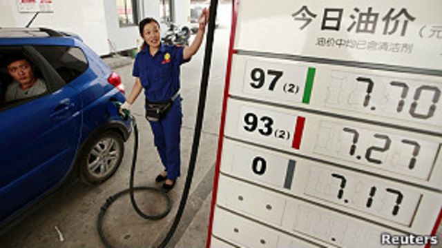 Gasolinera en China